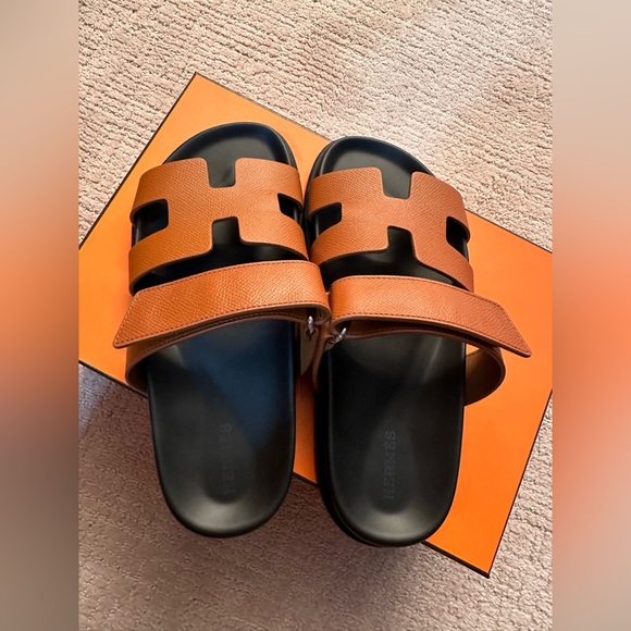 Hermes chypre natural color with pebbled leather - Picture 5 of 7